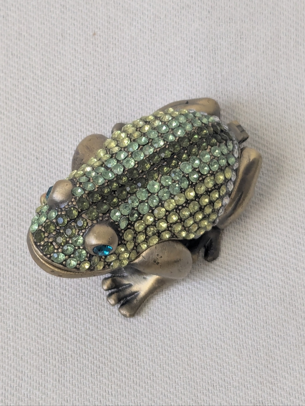 Vintage Frog Trinket Box, Excellent Unique Collectible Gift, Little Gem Frog